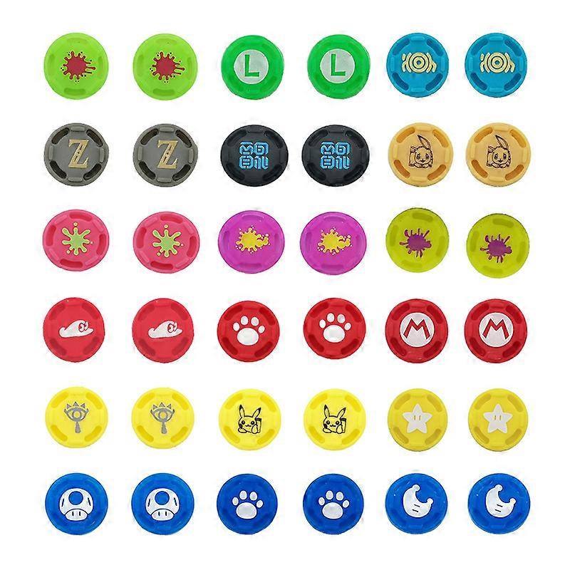 XYC 36 PCS Thumb Grip Set Joystick Cap Thumbstick Cover for Switch Joy-Con Controller/Switch Lite Limited Edition