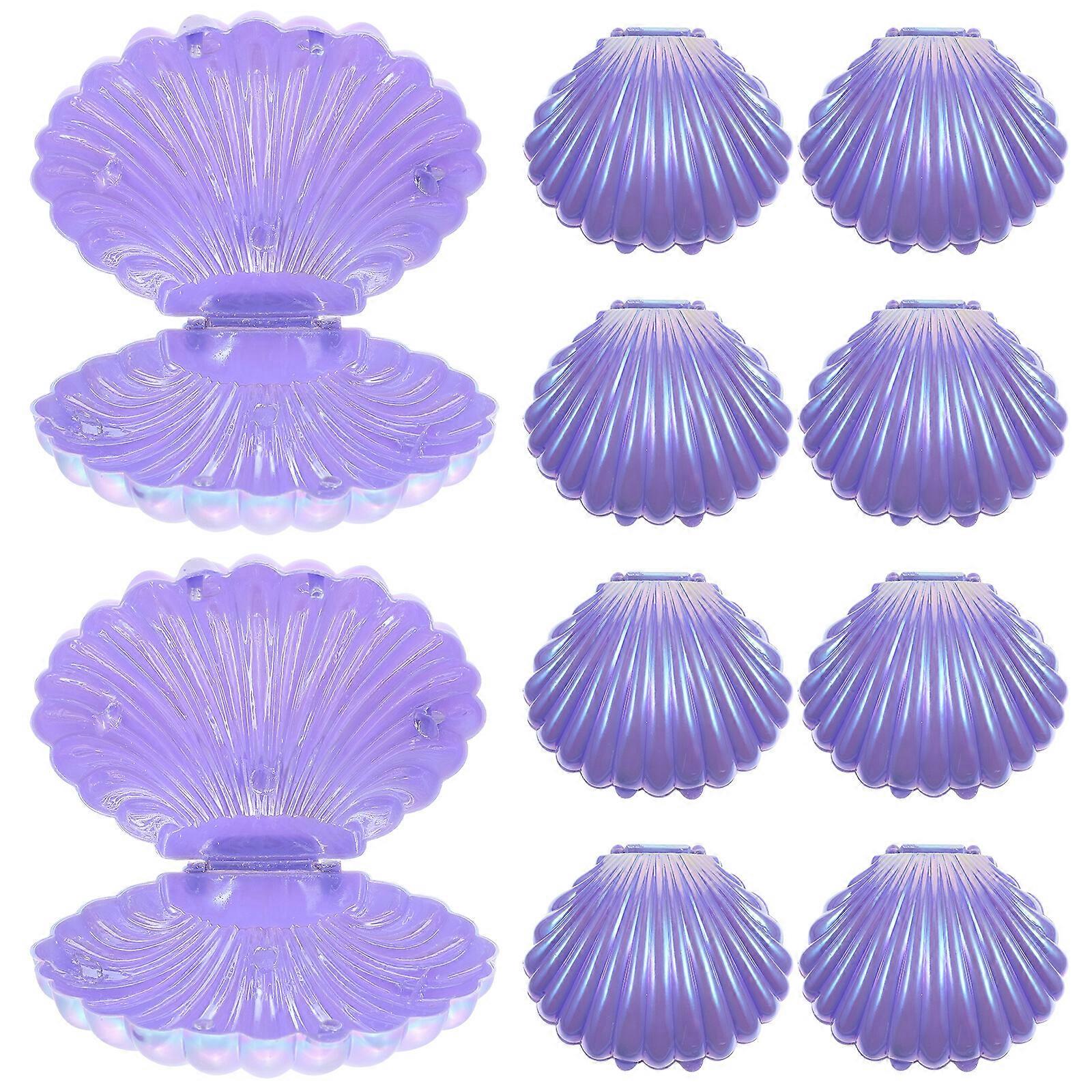 10pcs Shell Candy Boxes Shell Storage Container Jewelry Box Wedding Party Favor