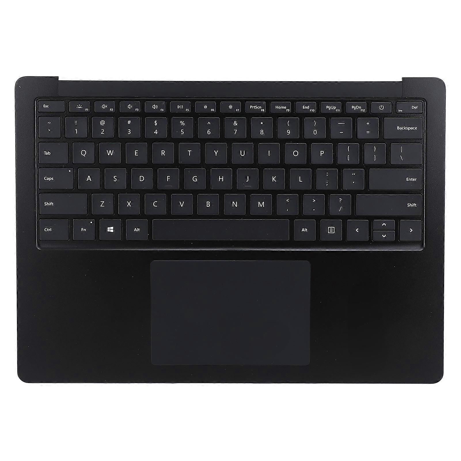 Laptop Palmrest Keyboard Full Size Laptop Palmrest Keyboard Touchpad Assembly for Laptop 3 4 5 1951 13.5 Inch Black