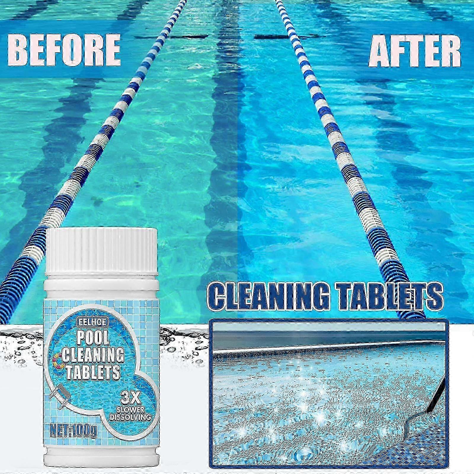 Pool Effervescent Cleaning Tablets Remove Bacteria And Clean The Pool To Improve Water Qualit
