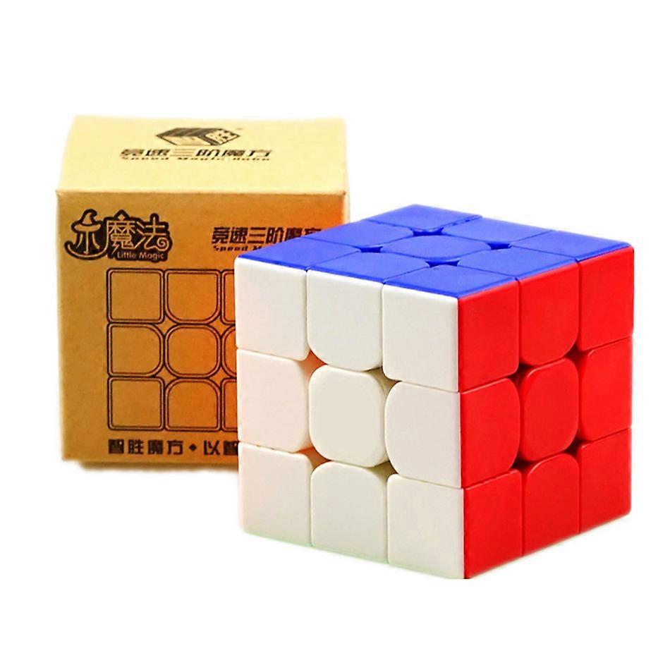 Yuxin Little Magic Cube 3x3 Black Stickerless Cube 3x3x3 Speed Cube Professional Puzzle For Children's Educational Toy