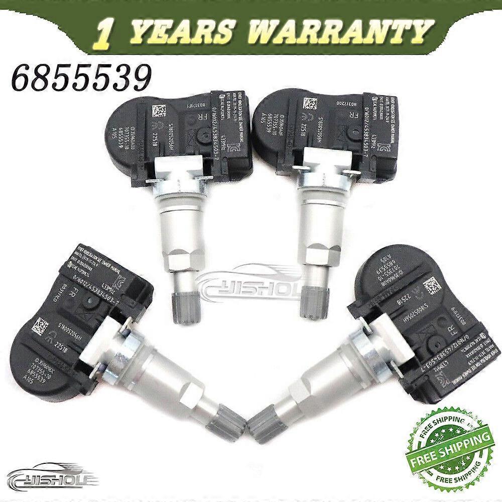Set of 4 TPMS For BMW 2 3 4 Series i3 i8 X1 X2 X5 TIRE PRESSURE SENSOR 6855539