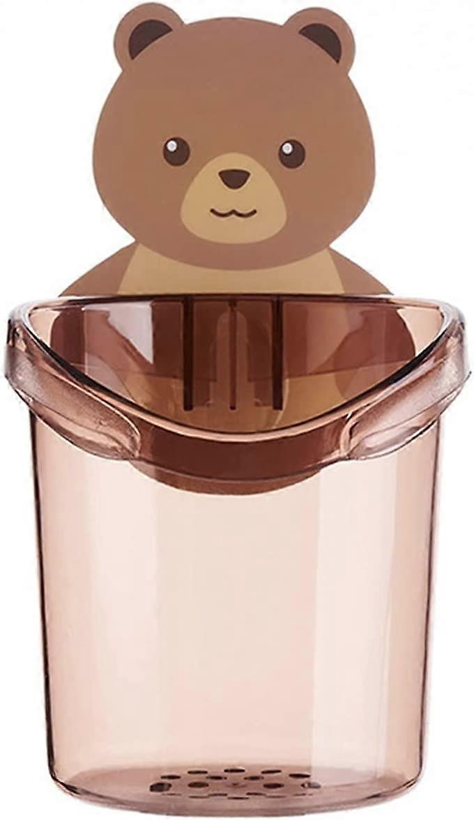 Bathroom Cups Wall Tooth Bars Toothbrush Holder Gray Bathroom Accessories