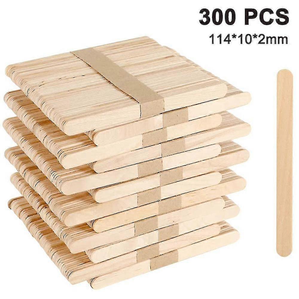 300 pcs craft sticks παγωτό κολλάει ξύλινα ξυλάκια γρανίτας