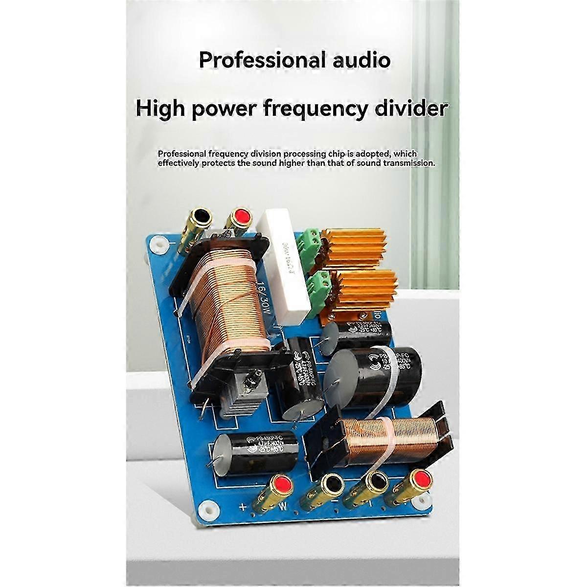 Two-Way Speaker Crossover Professional Stage Performance 1500W Frequency Dividersuitablesuitablesuitable for Single 15 Inch