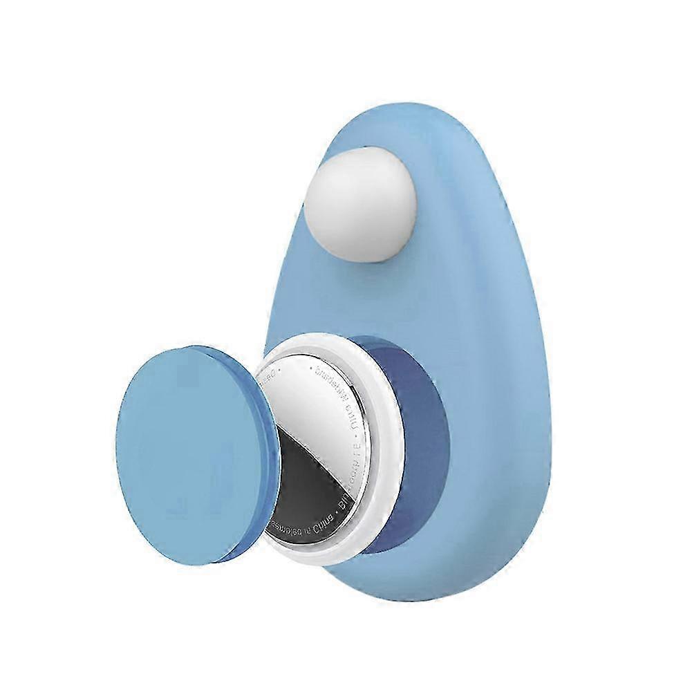 Support étanche en silicone pour enfants, boîtier de traqueur GPS caché avec broche, bleu