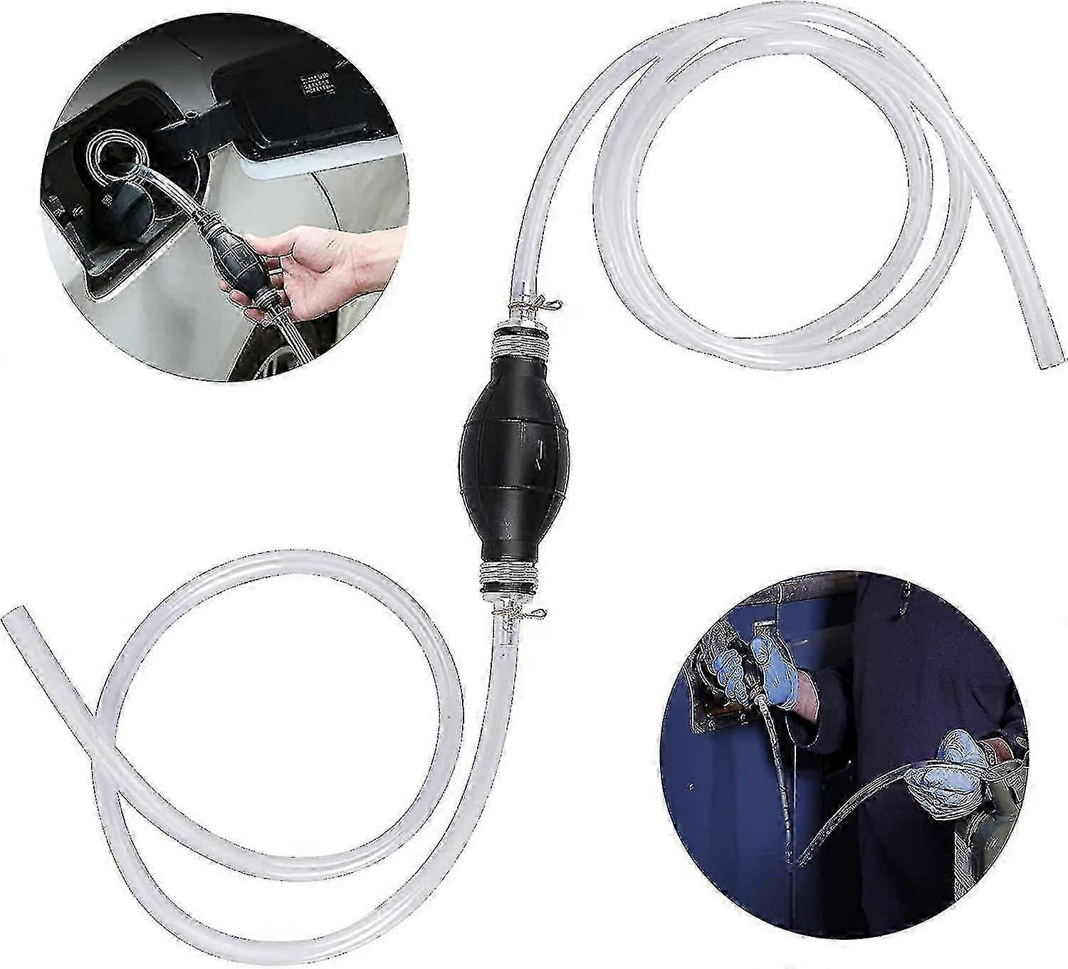 Transfer Pump Hand Pump, 2m Fuel Pump, Siphon Pump