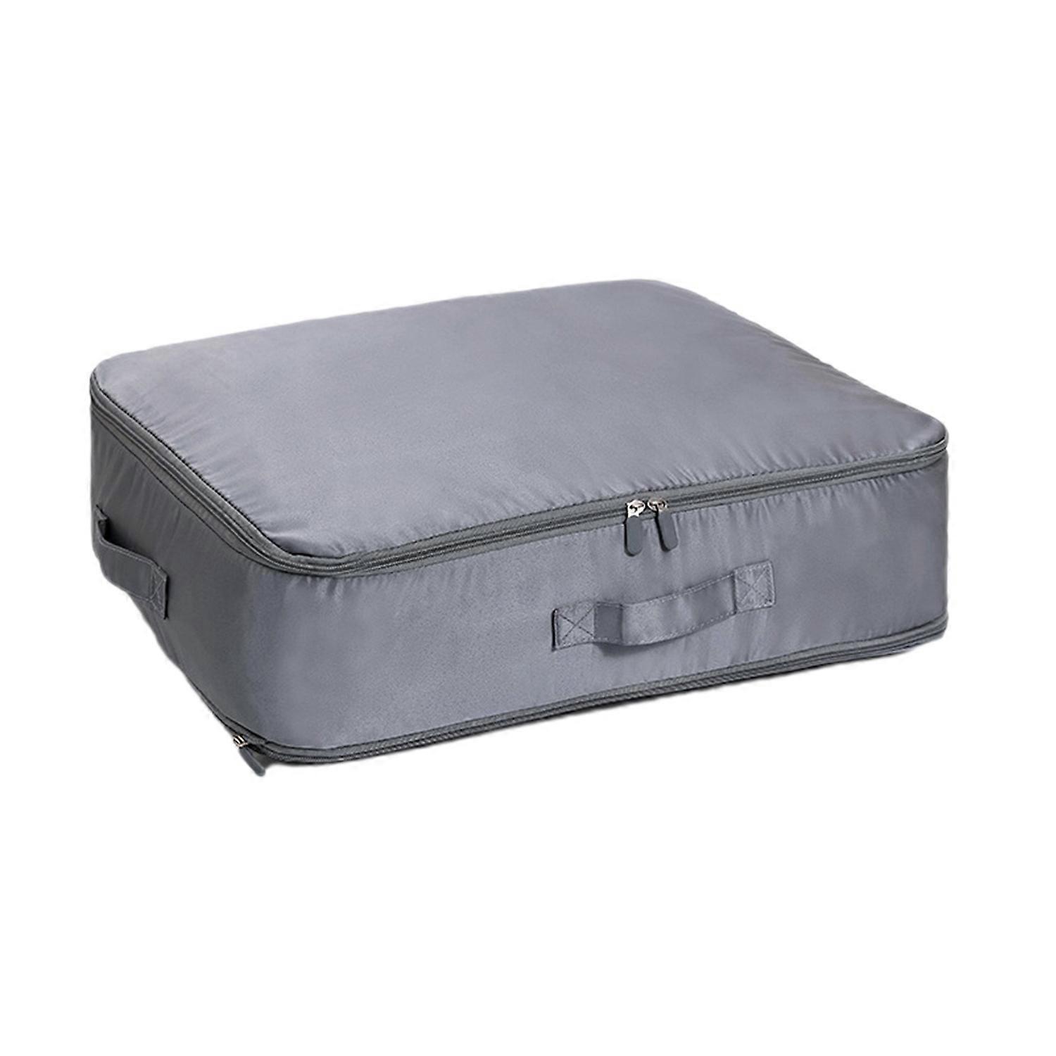 Self Compression Organizer Storage Tote Bag with Handle Zipper Closure Large Capacity Easy Access