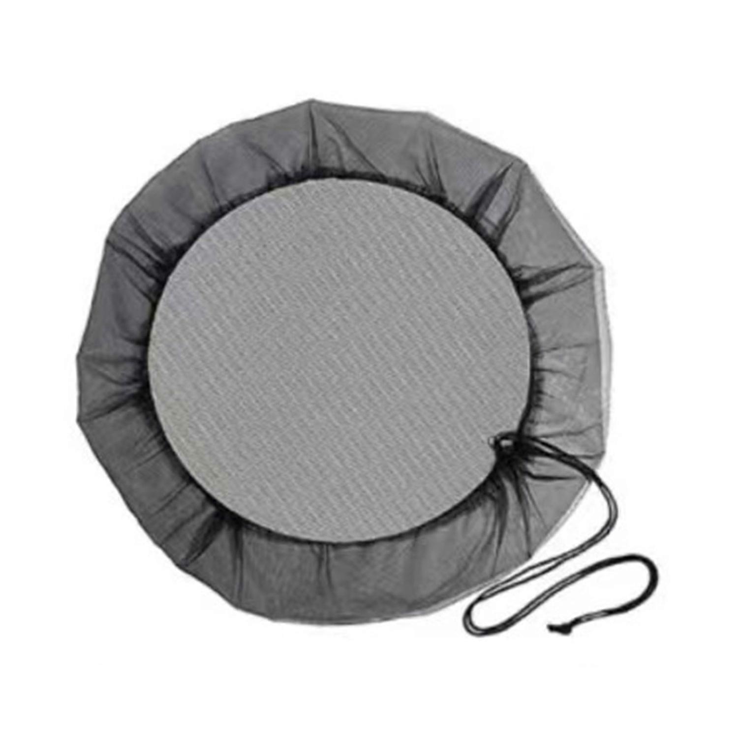 Mesh Cover Rain Barrel Netting Screen Drawstring Design Wide Application Outdoor Bucket Fine Mesh