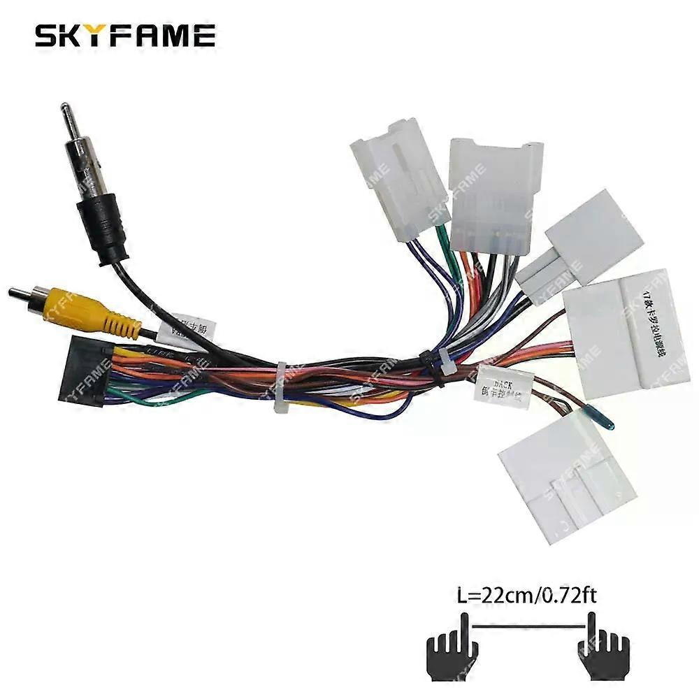 חל על רכב 16pin חיווט מתאם רתמה עם מצלמה אנדרואיד רדיו כבל חשמל עבור טויוטה יוניברסל