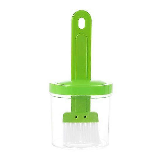 Oil Brush Bottle Flat Head Balanced Applying Transparent Kitchen High Temperature Resistant Oil Brush for Home Use