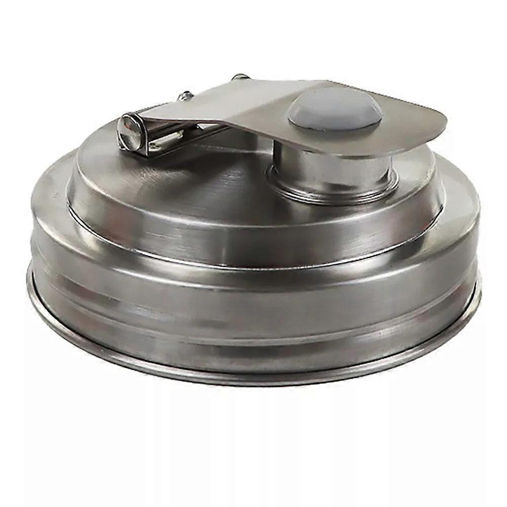 New Stainless Steel Wide Mouth-Mason-Jar Pour Spout Lid With Handle Leak-proof