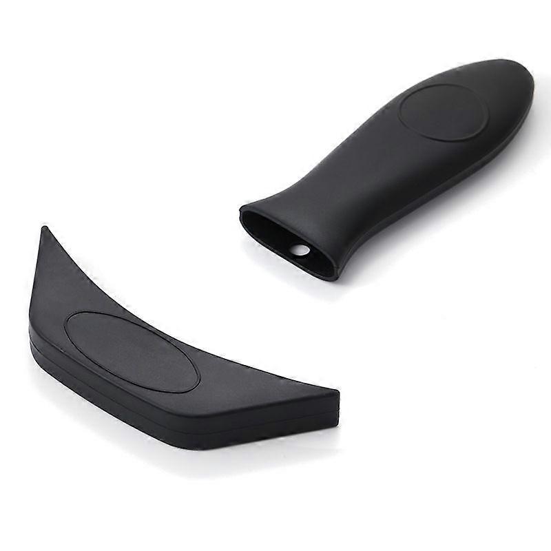 Silicone Heat Insulated Pot Handle Set Pot Handle Set Three-piece Set of Pointed Corner Round Ear Set One-piece Pot Scraper 8-piece Set