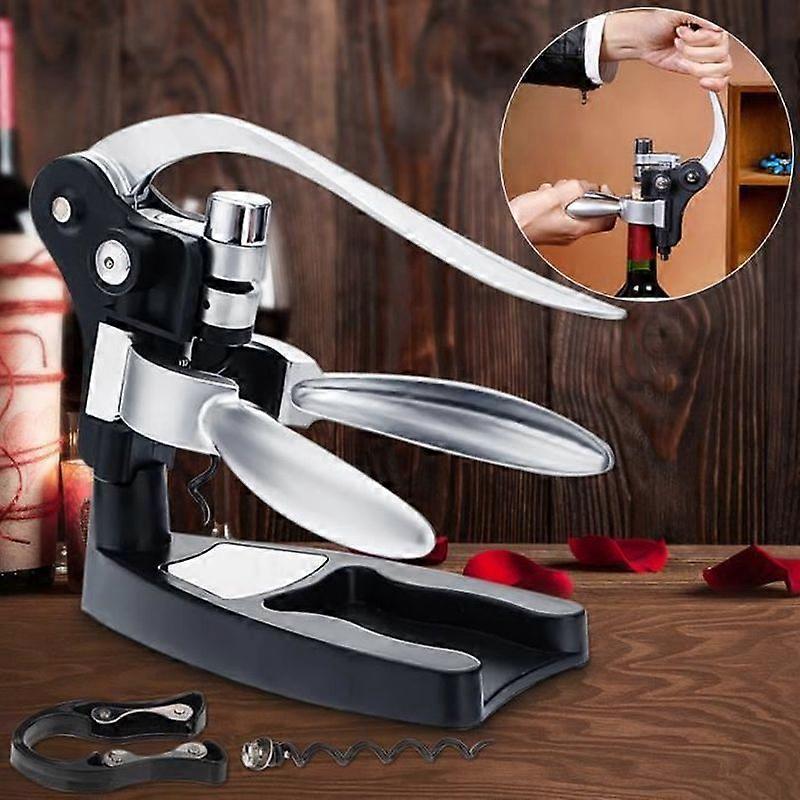 Corkscrew Lever Cap Opener Wine Champagne Beer Sommelier Metal Opener Christmas Party Festival