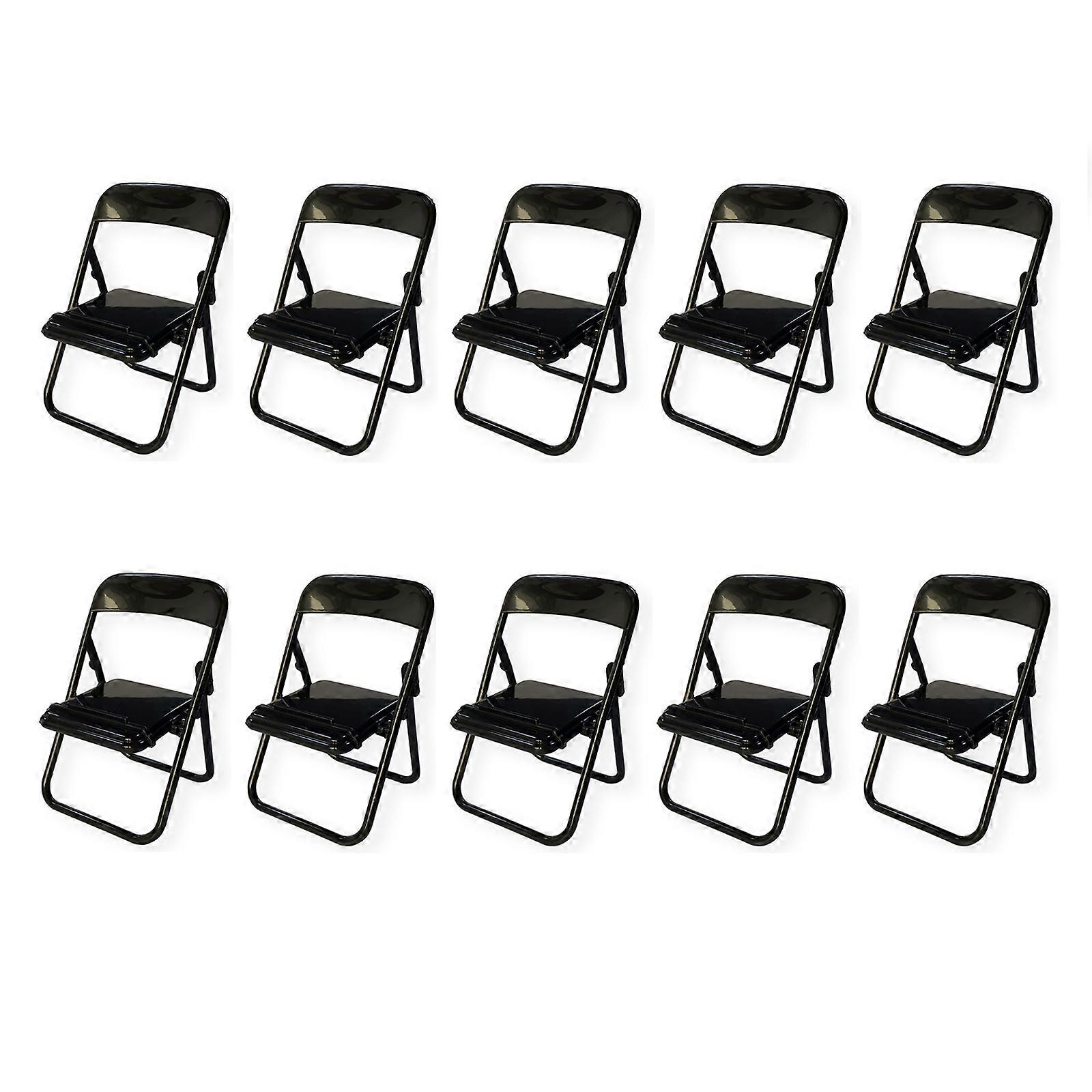 10PCS Foldable Chair Set - Miniature Decor Solution