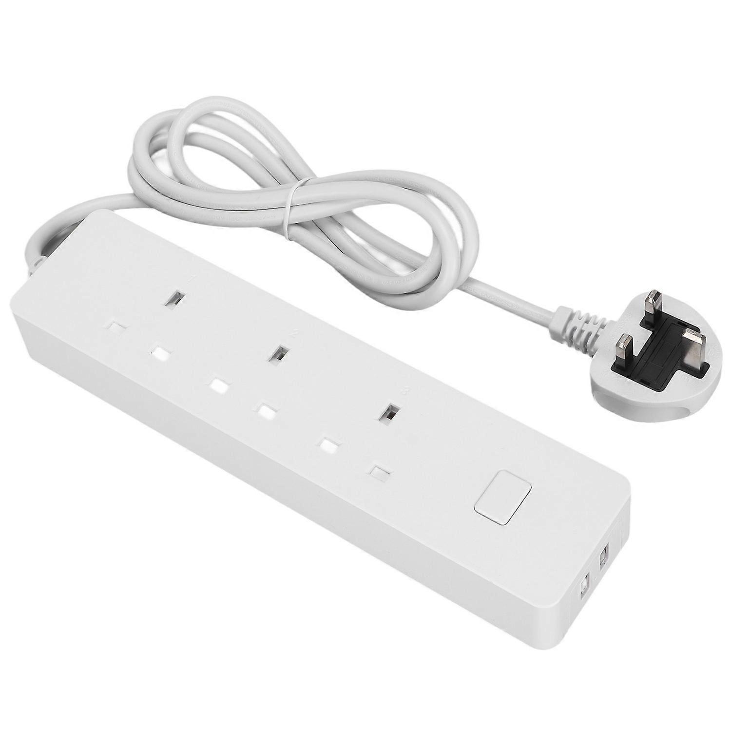 Smart Power Strip Wifi Smart Plug with 3 AC Outlets and 2 USB Charging Ports for Home School Office