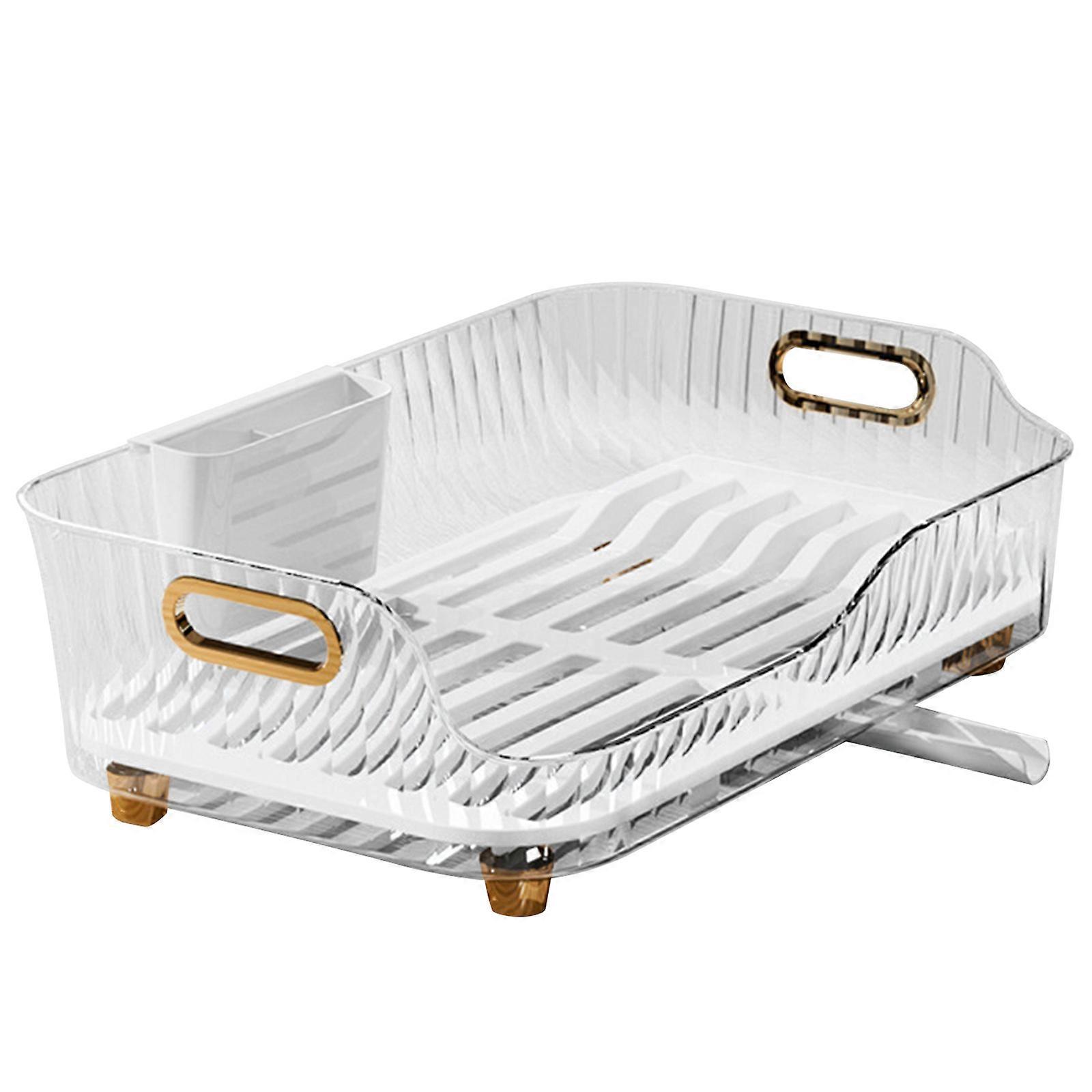 Convenient Bowl and Plate Organizer Pratical Dish and Cutlery Storage and Organization Rack for Kitchen Enthusiasts  White