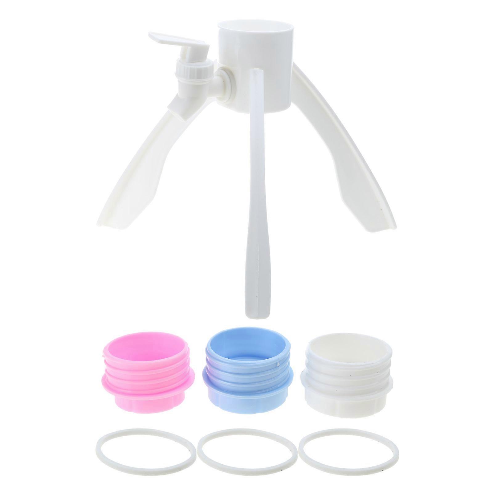 Mineral Water Dispensers Triangular Drinking Dispensers Triangular Water Dispenser Plastic Material for Table Countertop White