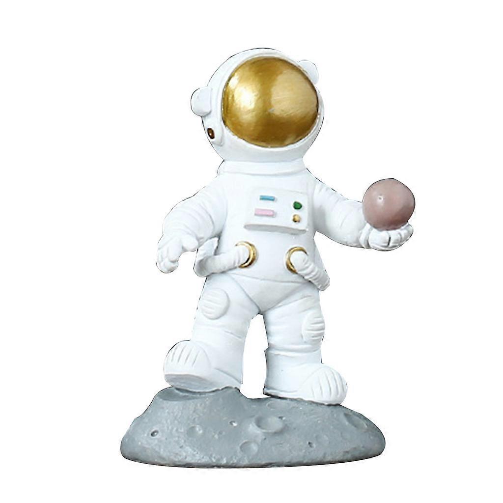 for Creative Astronaut Sled Statues Resin Ornament Universe Theme Figurines Sculpture Model Home Art Crafts Desktop Decoration Birthday Christmas
