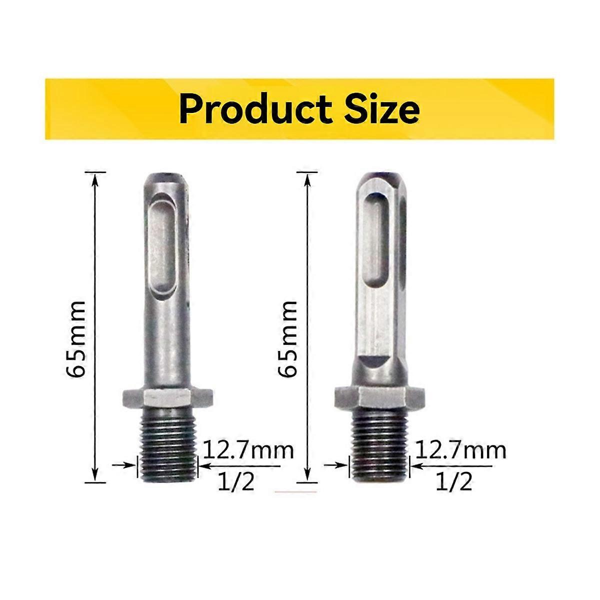 6PCS M22 Drill Adapter SDS Plus Diamond Core Bit Round Handle Connecting Rod for Electric Drill Converter