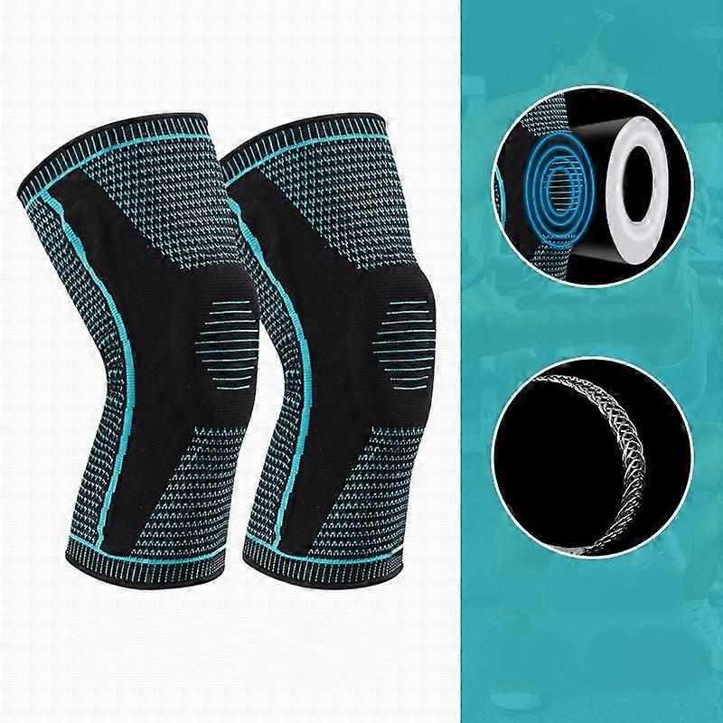 2 Pack Knee Brace, Knee Compression Sleeve Support for Knee Pain, Running, Work Out, Gym, Hiking, Arthritis, Meniscus Tear, Injury Recovery S