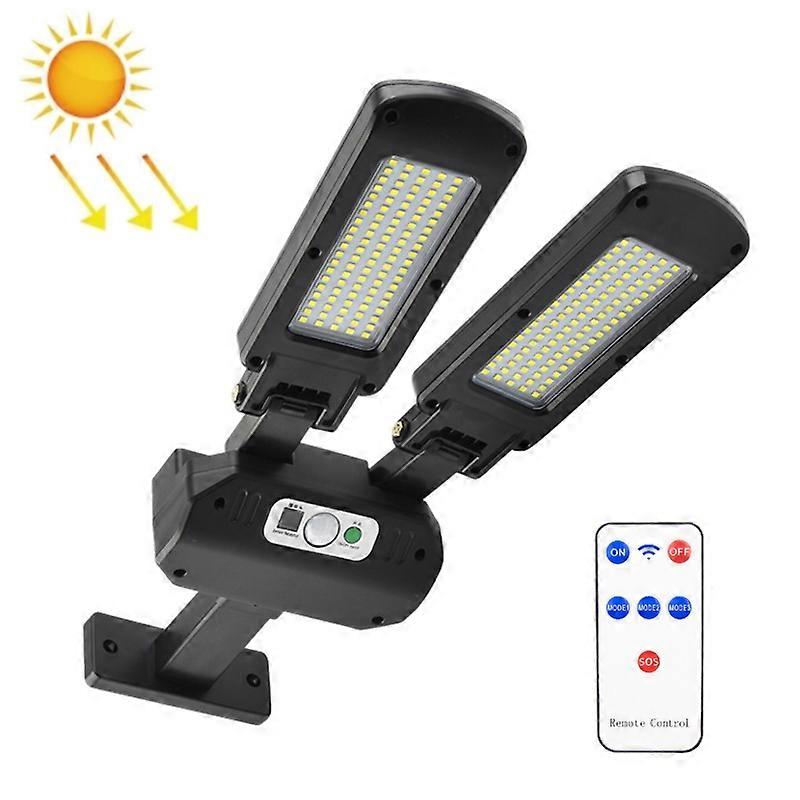Solar Double Sided LED Human Body Induction Remote Control Wall Lamp