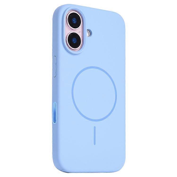 Compatible For iPhone 16 Case Compatible with MagSafe Liquid Silicone Phone Back Cover with Camera Button