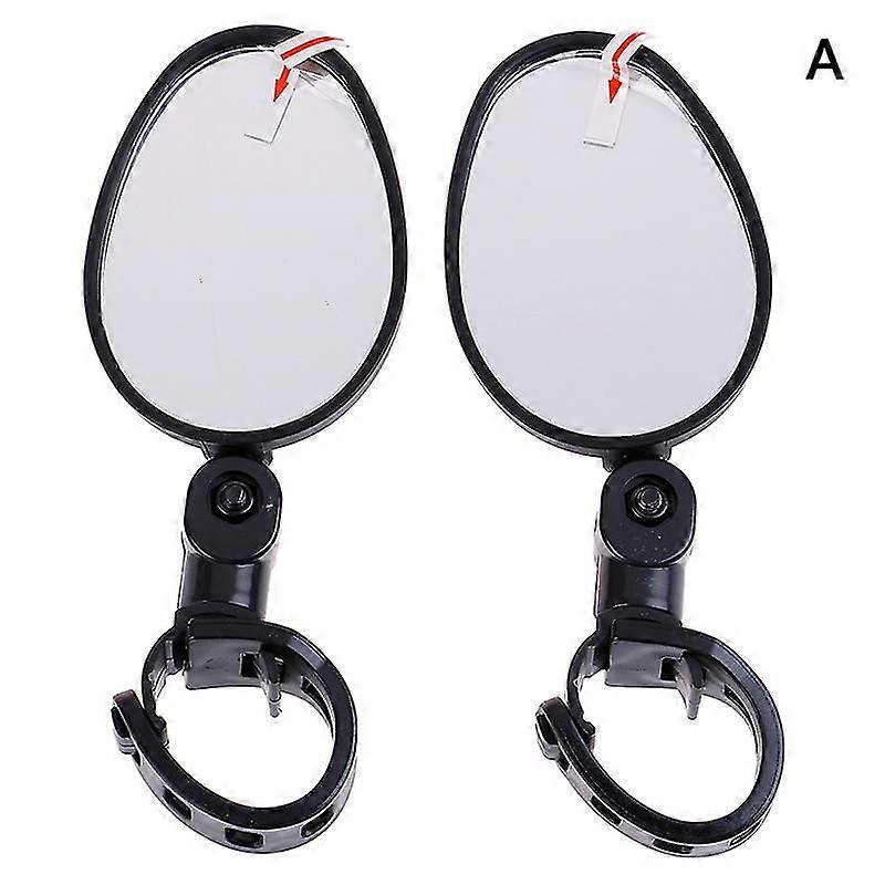 2pcs Bicycle Mirror Handlebar Rearview Mirror Wide Angle 360 Degree Rotate