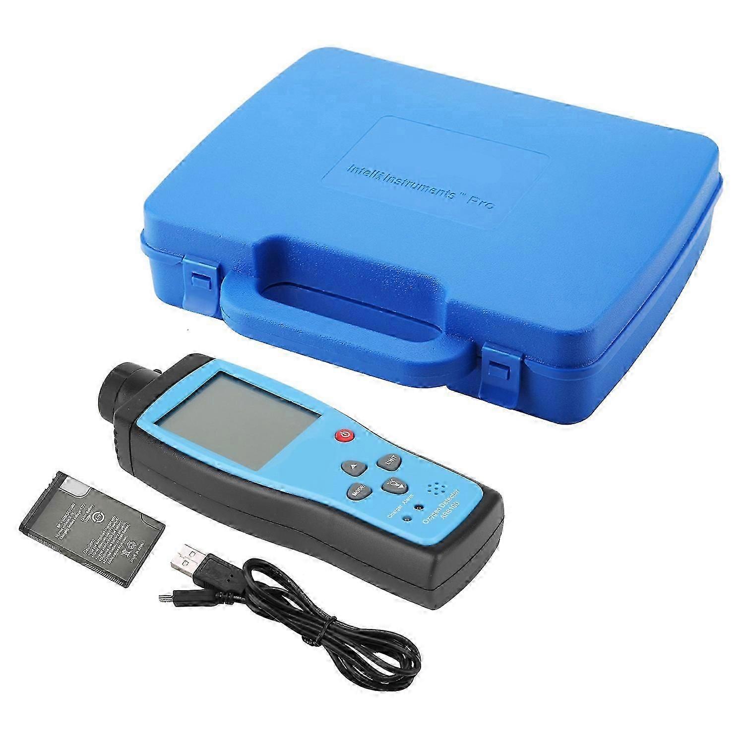 AR8100 Handheld O2 Meter Rechargeable Oxygen Detector for Outdoor Industry 100240V