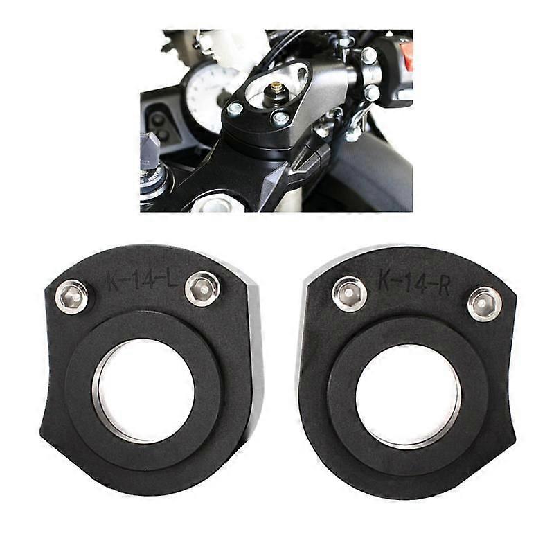 Aluminum Alloy Handlebar Riser Spacer compatible for  Kawa-saki ZX-14R ZX14R ZZR 1400 2006-2018 Handle Bar Mount Adapters  MAXP