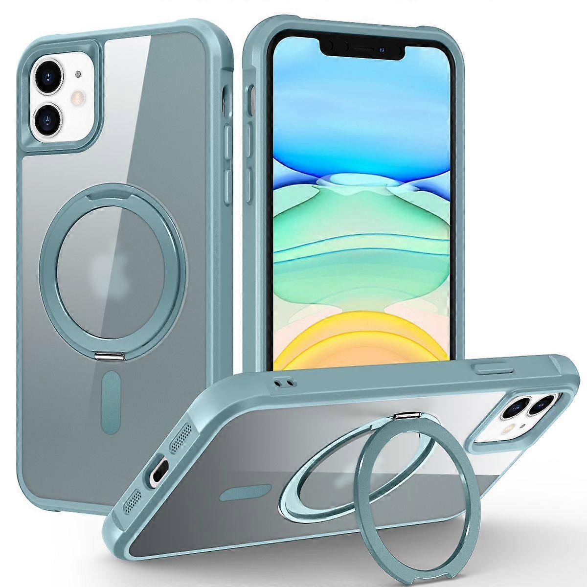 IPhone 11 Case,Compatible With MagSafe,Military-Grade Protection,Scratch-Resistant Back-Light Blue