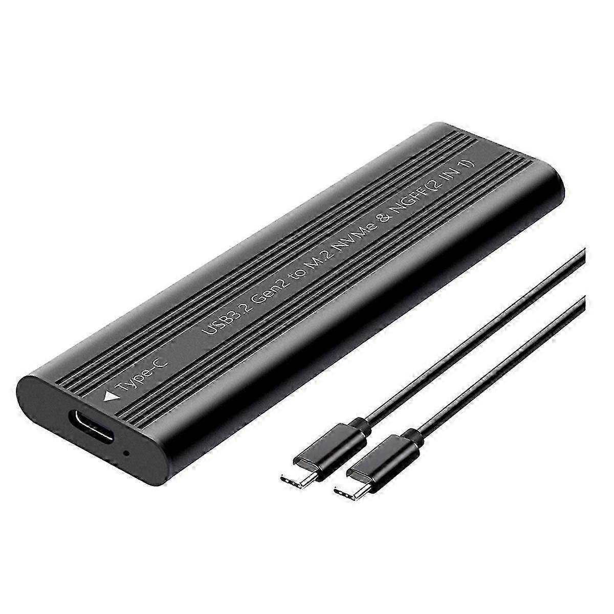 Περίβλημα SSD M.2 SATA NVME χωρίς εργαλεία Εξωτερικός προσαρμογέας περιβλήματος στερεάς κατάστασης USB3.2 Type C 20 Gbps για 2280/2260/2242