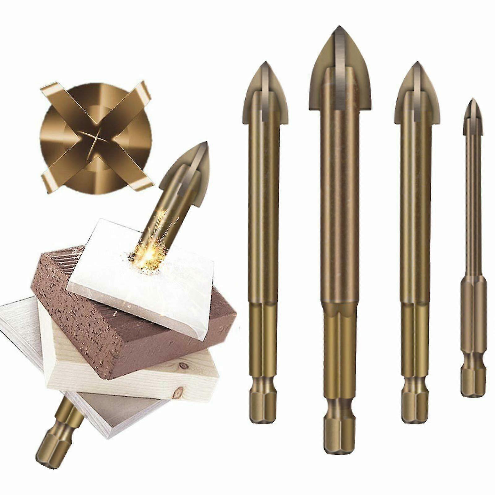 7pcs Efficient Universal Drilling Tool Rotary Triangular Drill