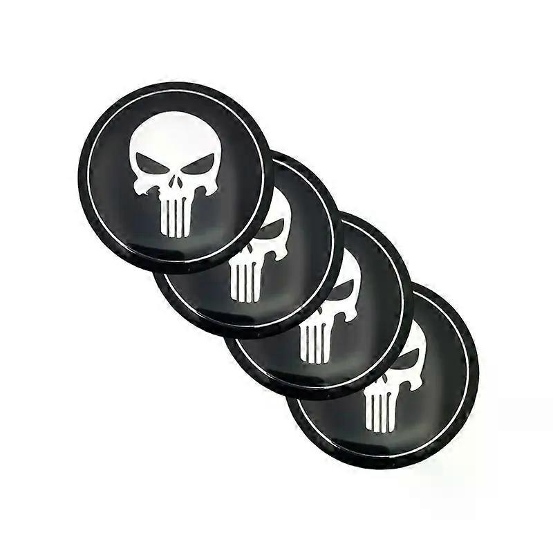 Universal Wheel Center Caps Punisher Wheel Center Cap Decals (2.2 - Foto 2