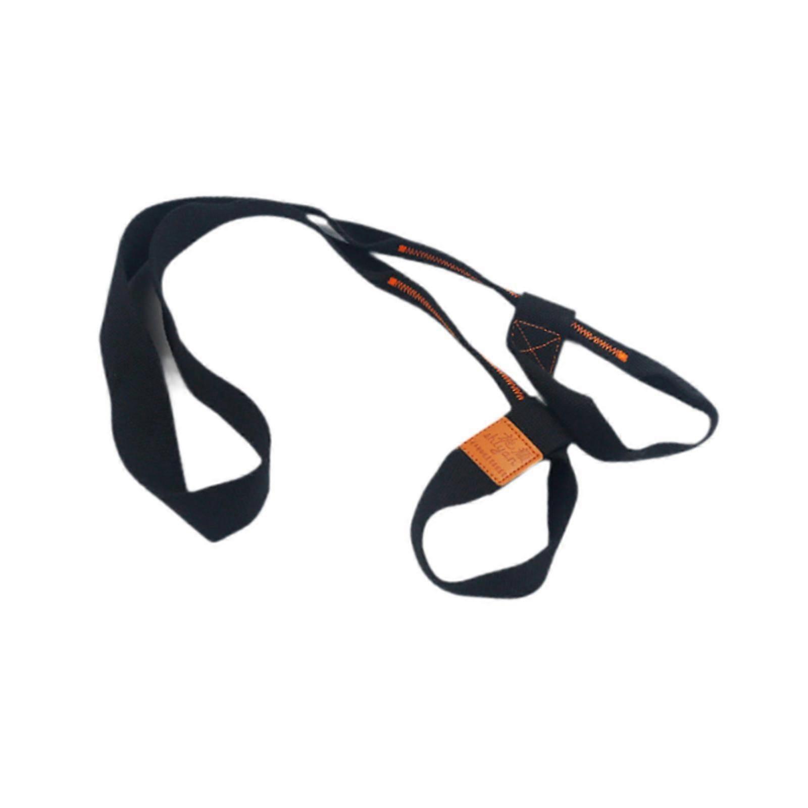 רצועת מזרן יוגה מתכווננת רחבה כושר רב תכליתי מחזיק מזרן יוגה שחור