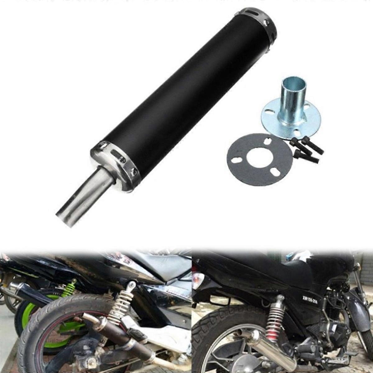 Easy Installation Kit Exhaust System, High Quality Sound Stainless Steel Pipe for Scooter Moped Upgrade, Stylish Design Top-end Power Enhancement