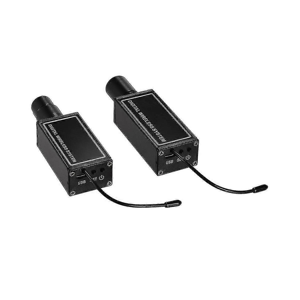 Ur-4 Professional Digital Wireless Microphone System With Xlr Transmitter Receiver Black