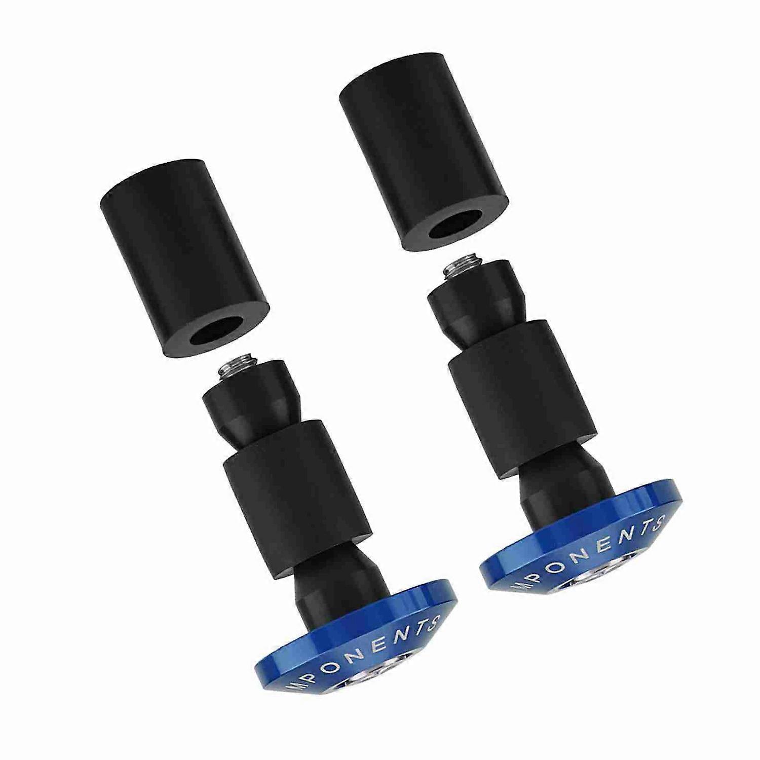 22mm 7/8inch Motorcycle Handlebar End Slider Plug Caps for Racing ATV Offroad Blue