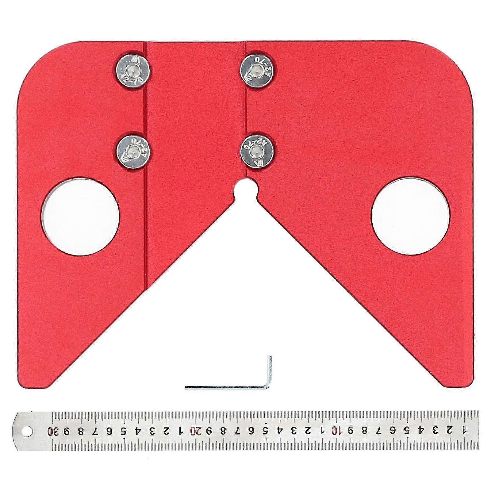 45 Degree Angle Scribe Woodworking Center Line Gauge Carpenter Layout Tool Set Accessories