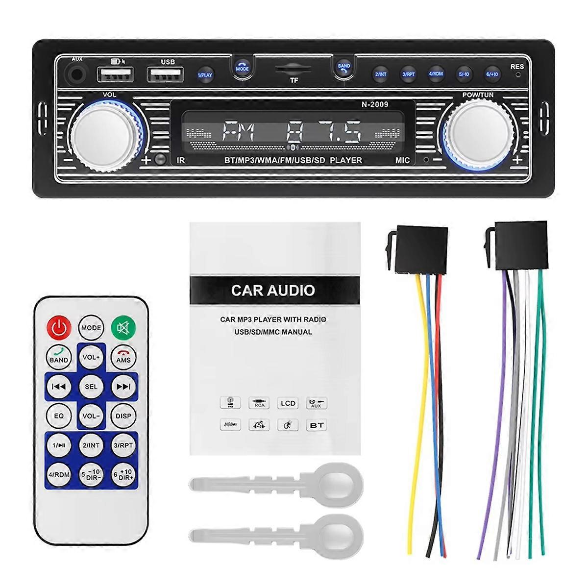 MP3 Player USB AUX Car Radio, Bluetooth, Remote Control