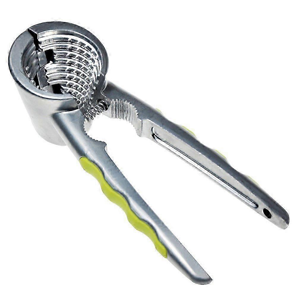 Nutcracker with non-slip silicone handle for pecans, walnuts, almonds, hazelnuts and pistachios