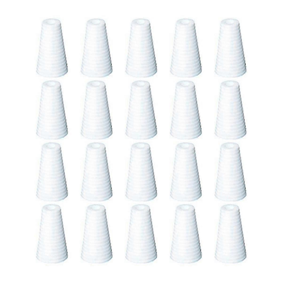 20PCS Blind Pull Cord Knöpfe Weiß Blind Cord Halter Weiße Pull Cord Anhänger Nach unten Endfenster Sw