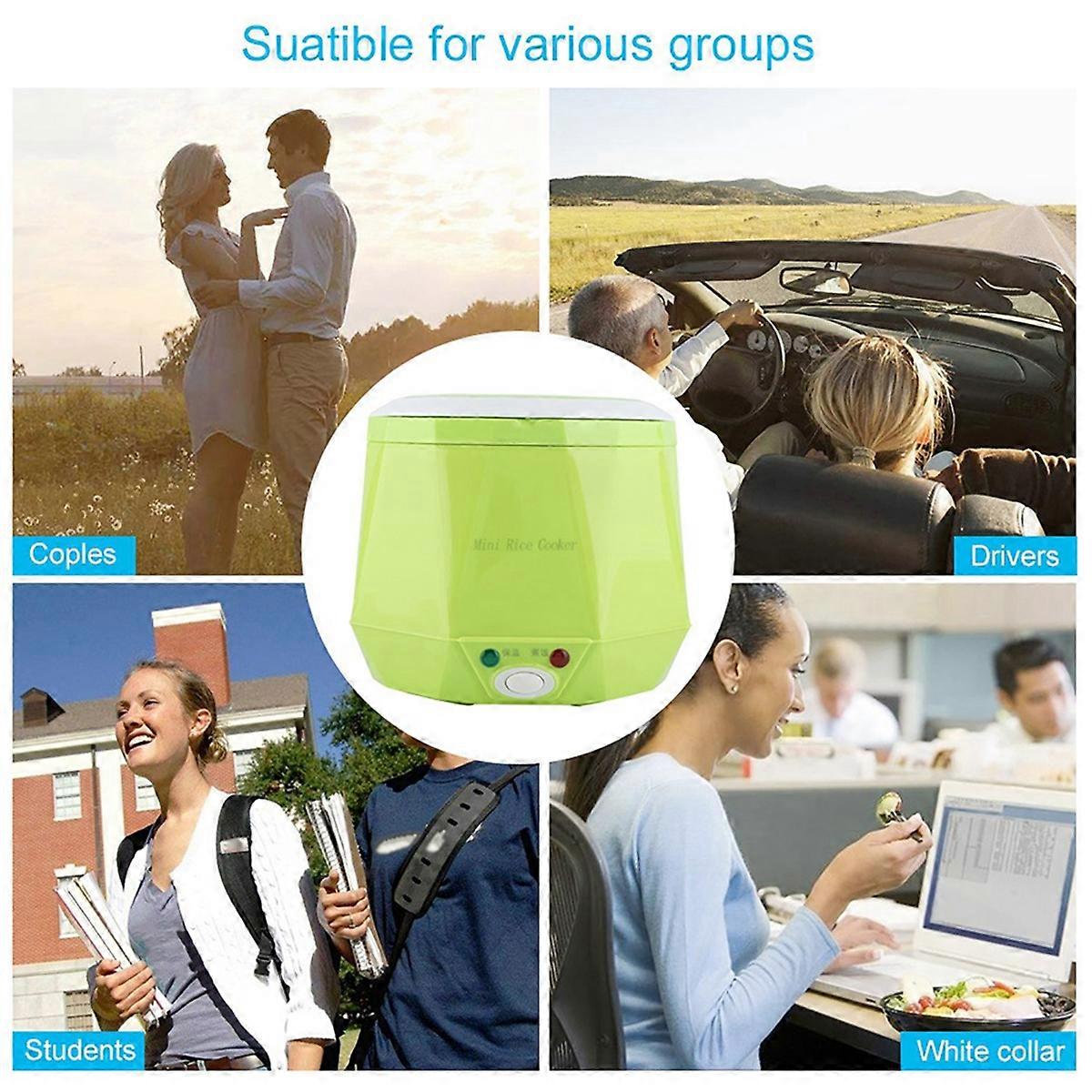 Traveling Rice Cooker 12v Multi-Function Car Rice Cooker Car and Home Dual-Use Self-Driving Tour