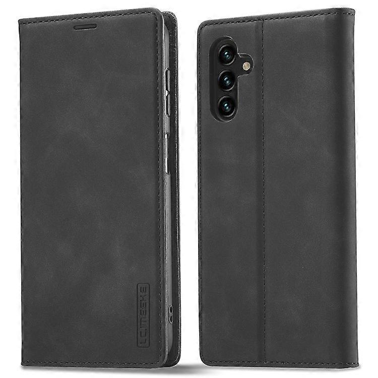 LC.IMEEKE Compatible For Samsung Galaxy S24 FE Case Wallet Microfiber Leather Phone Cover