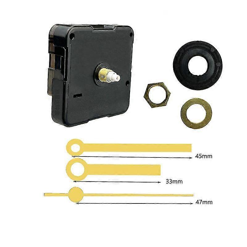 Durable DIY Clock Movement Set - High-Quality Plastic for Custom Clock Repairs & Replacements