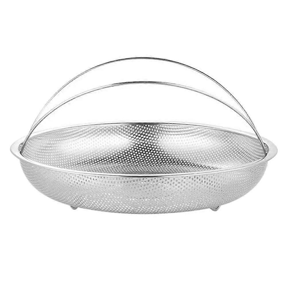Stainless Steel Food Steamer Basket for Pressure Cooker 25.5cm with Handle and Steaming Grid Cooking Utensils