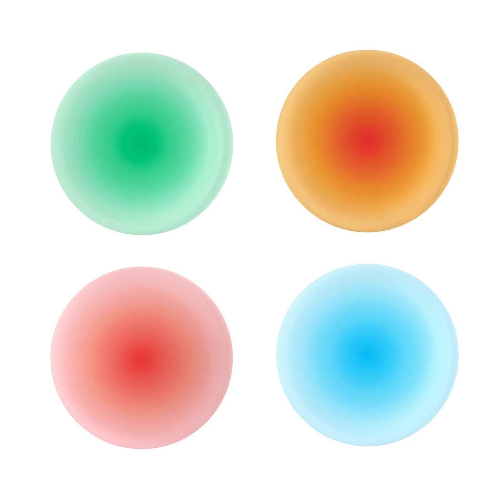 Beverage Cups Colored Acrylic Coaster Set, 4 Pieces, 3.8-Inch Round Table Protection for Coffee and Dining Tables