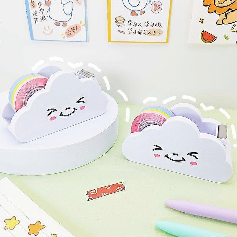 Tape Dispenser Multifunctional Cloud Shape Portable Highly Efficient Tape Cutter Dispenser with Tape for Students