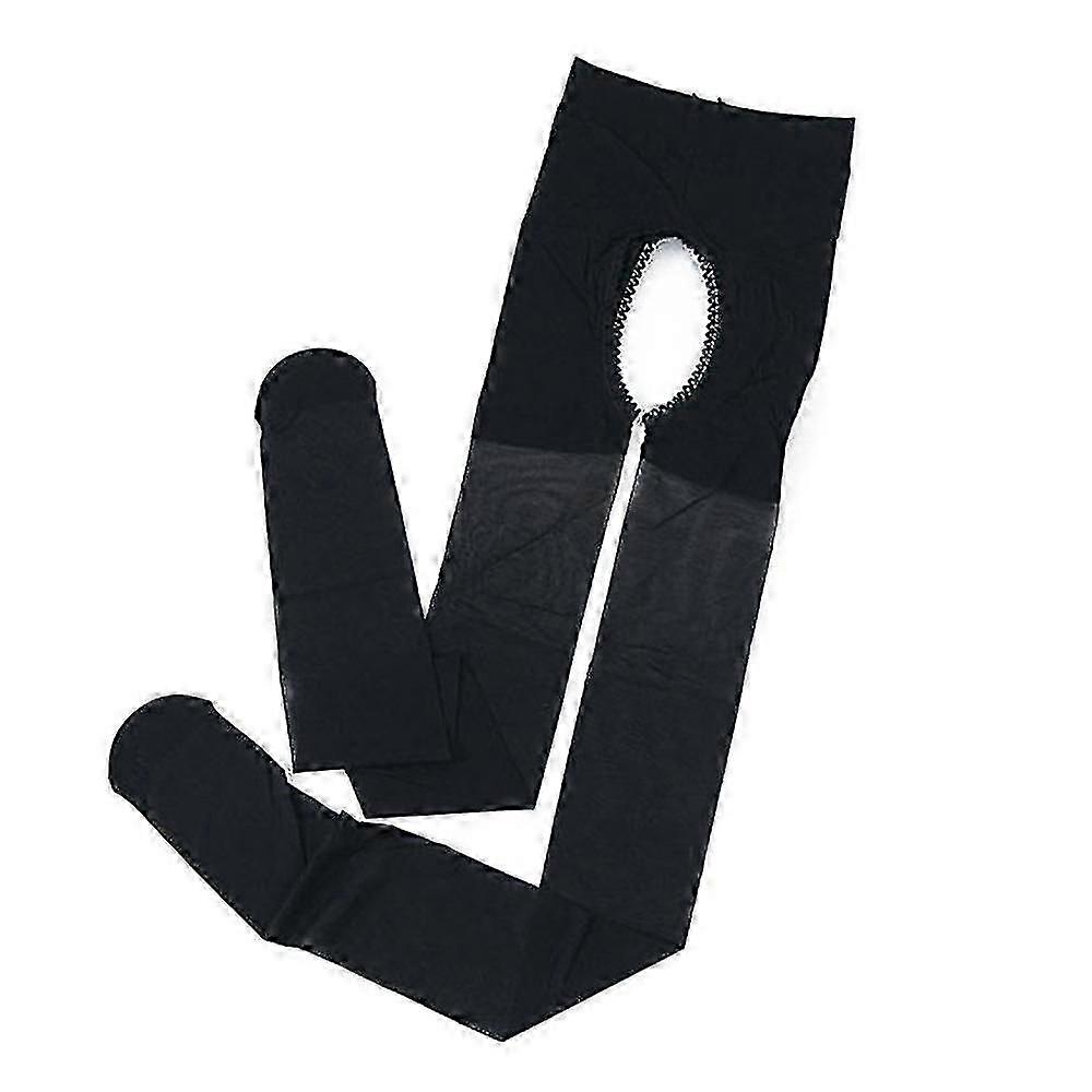 Women Open Crotch Stocking Pants Ultra-thin Sexy Summer Hose With Toes