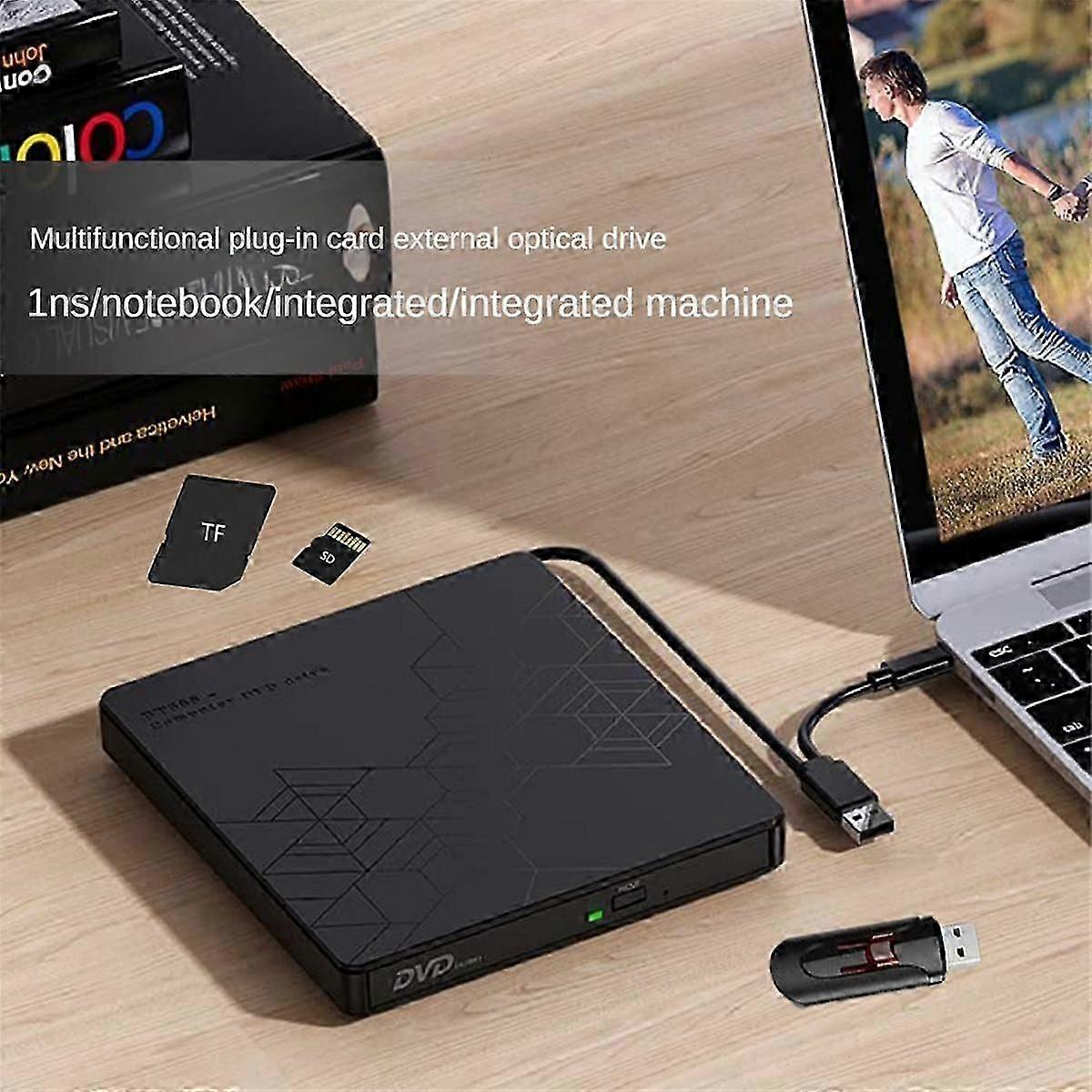 External Cd/dvd Drive Usb3.0/type-c Cd/dvd Rom +/-rw Adapter Optical Disk Drive Cd Player For Laptop Pc Desktop Computer